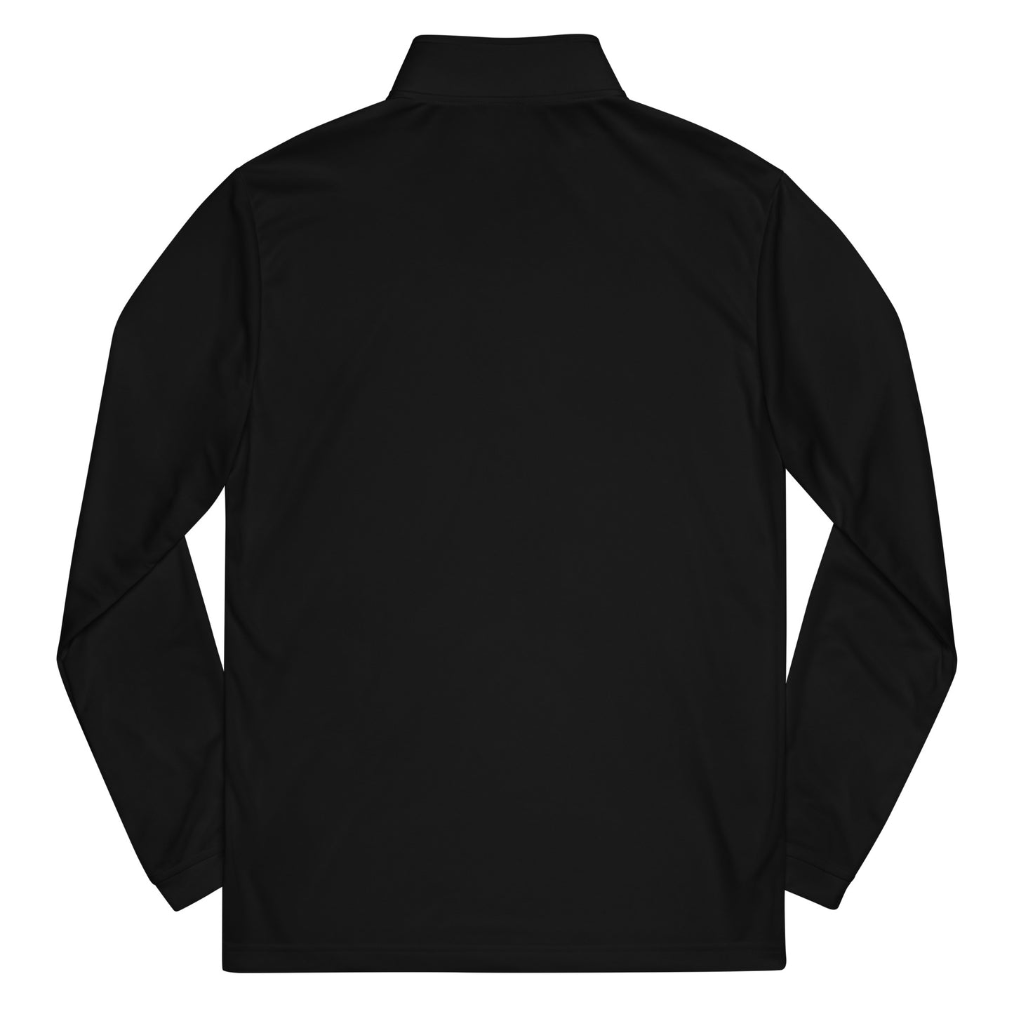 Adidas Quarter Zip Pullover- Embroidered White Silhouette