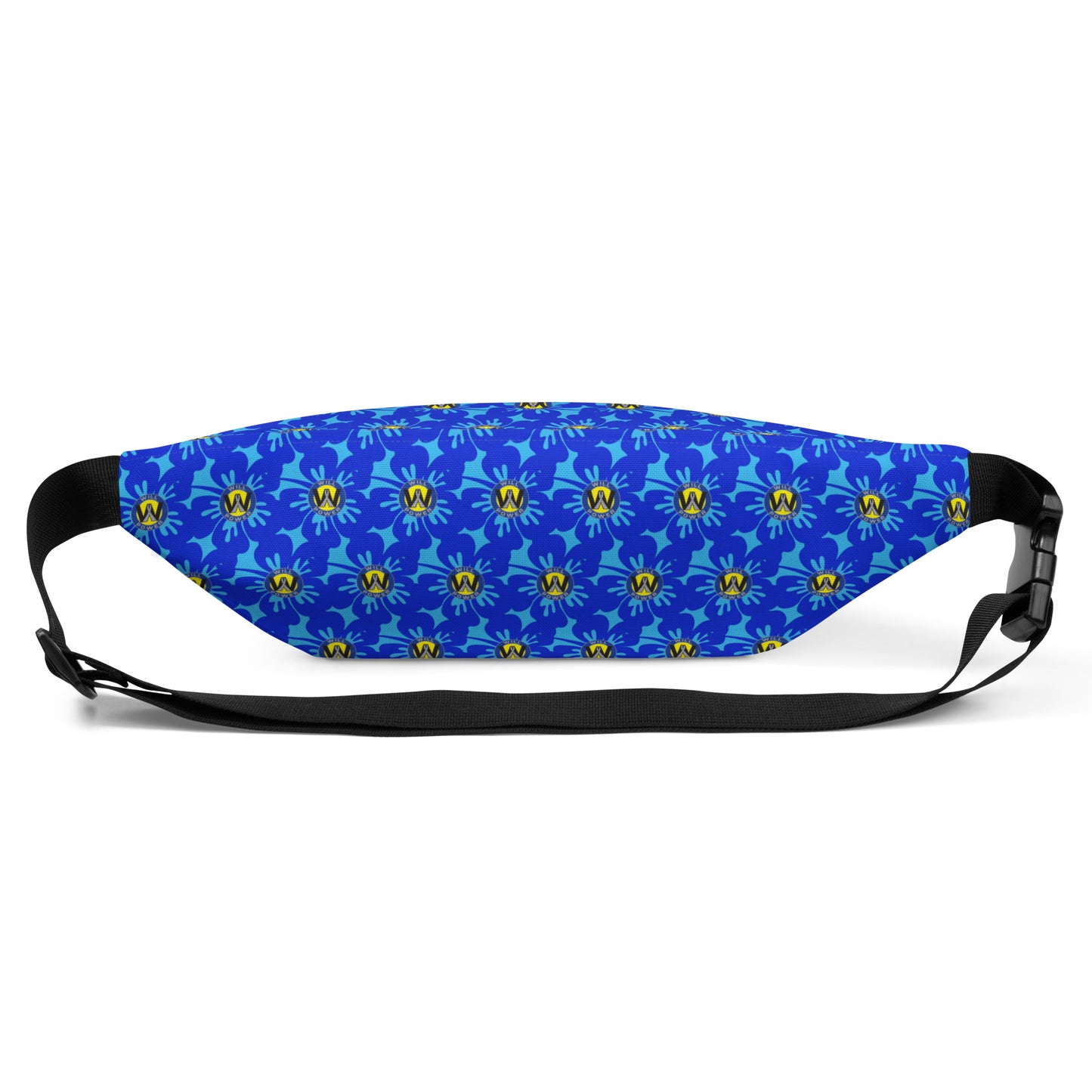 Blue Fanny Pack- Will Power Flower Logo