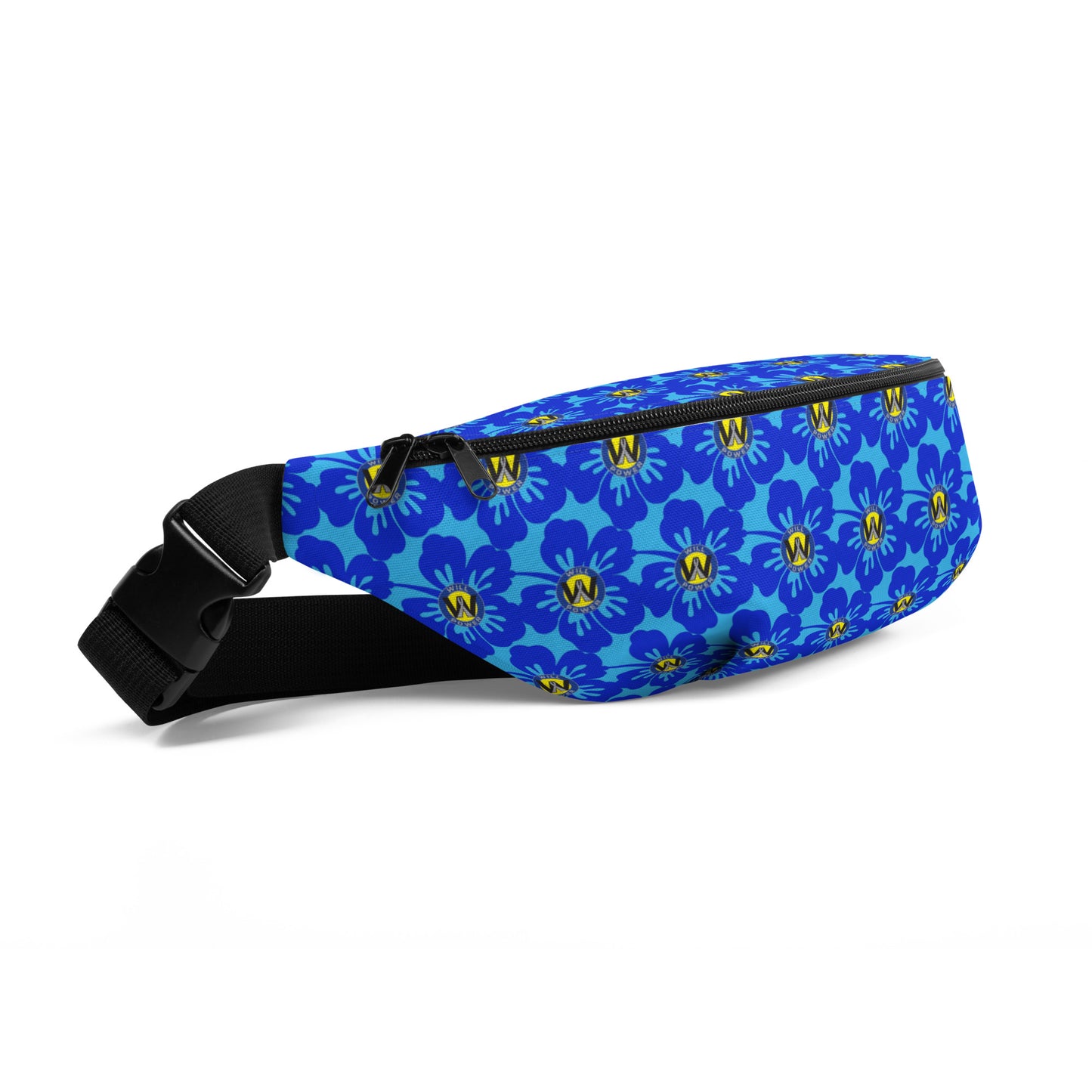 Blue Fanny Pack- Will Power Flower Logo