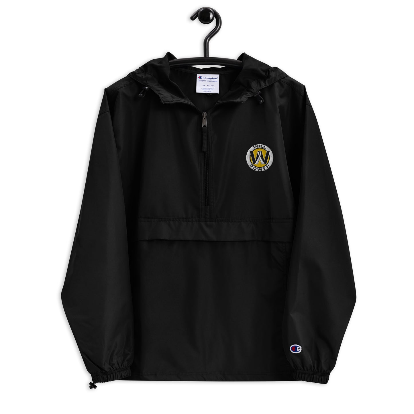 Champion Packable Jacket- Embroidered Will Power Logo