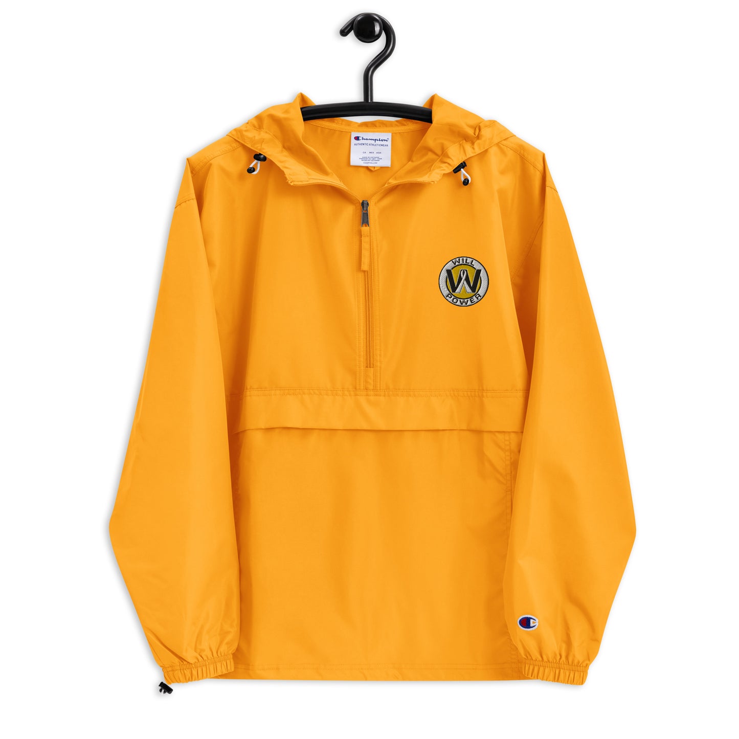 Champion Packable Jacket- Embroidered Will Power Logo