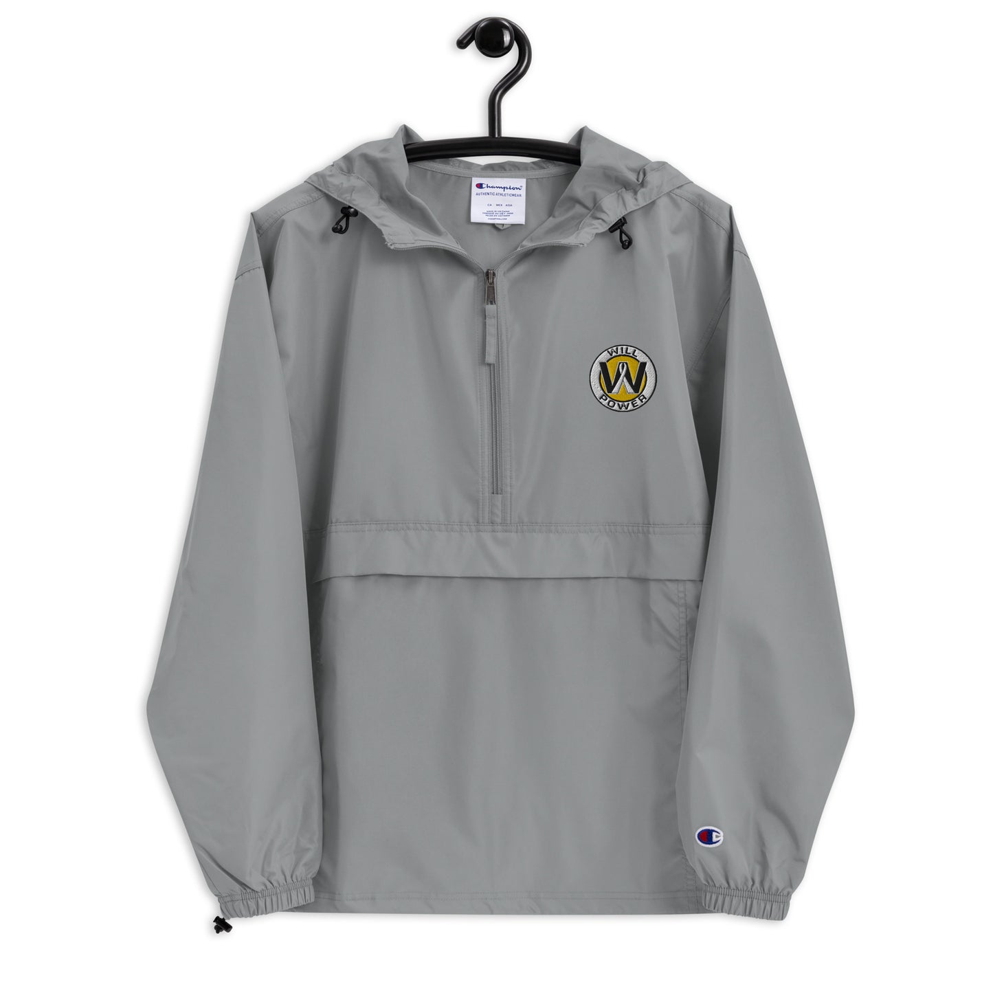 Champion Packable Jacket- Embroidered Will Power Logo