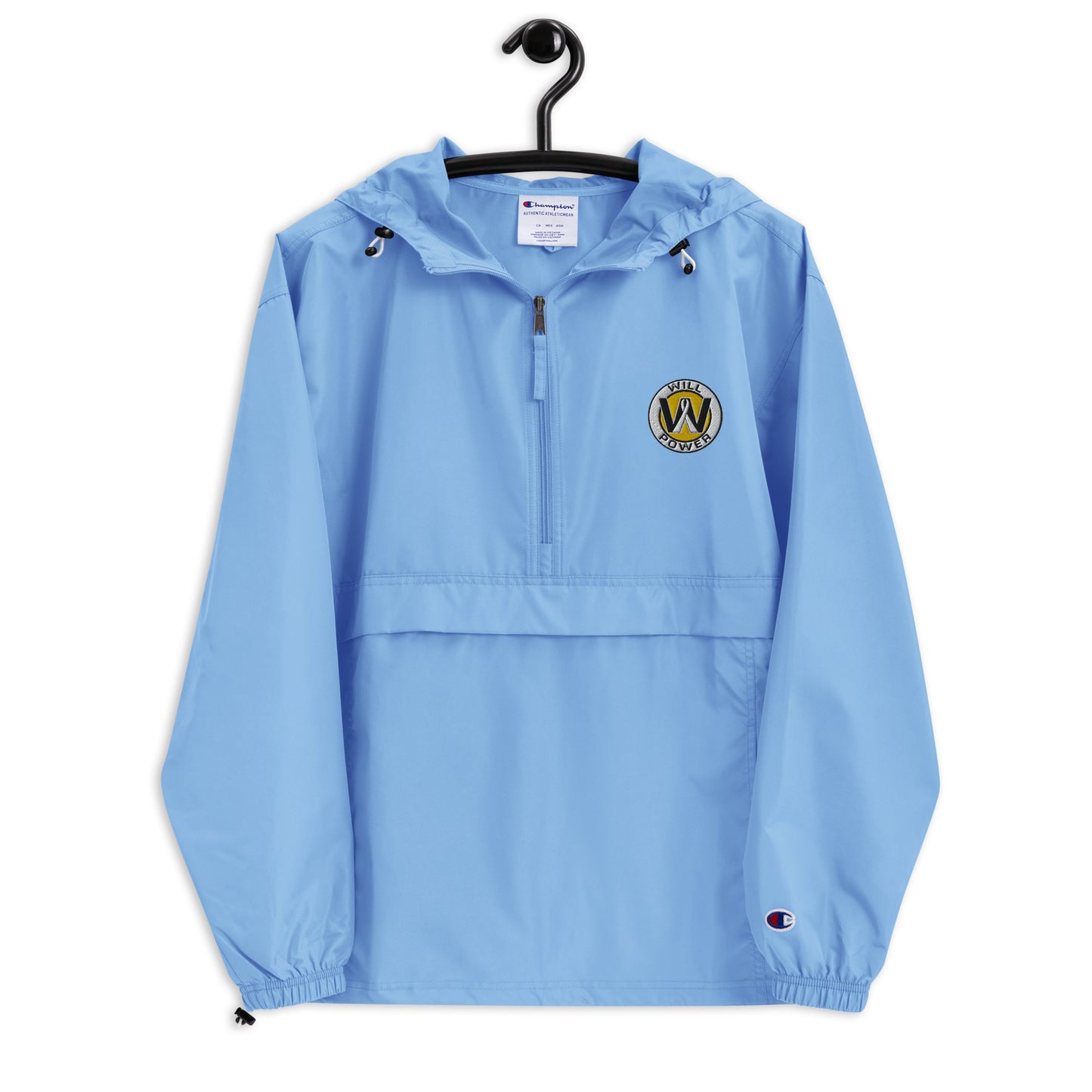 Champion Packable Jacket- Embroidered Will Power Logo