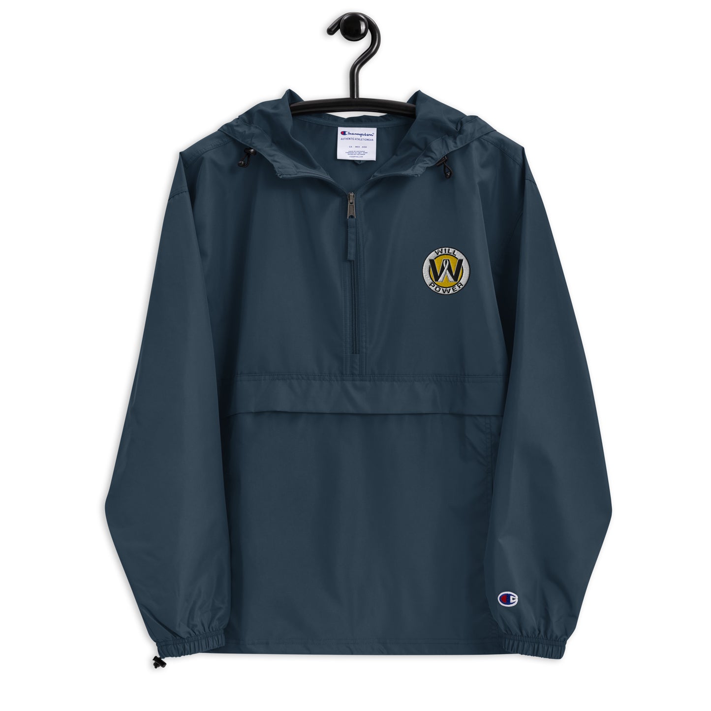 Champion Packable Jacket- Embroidered Will Power Logo