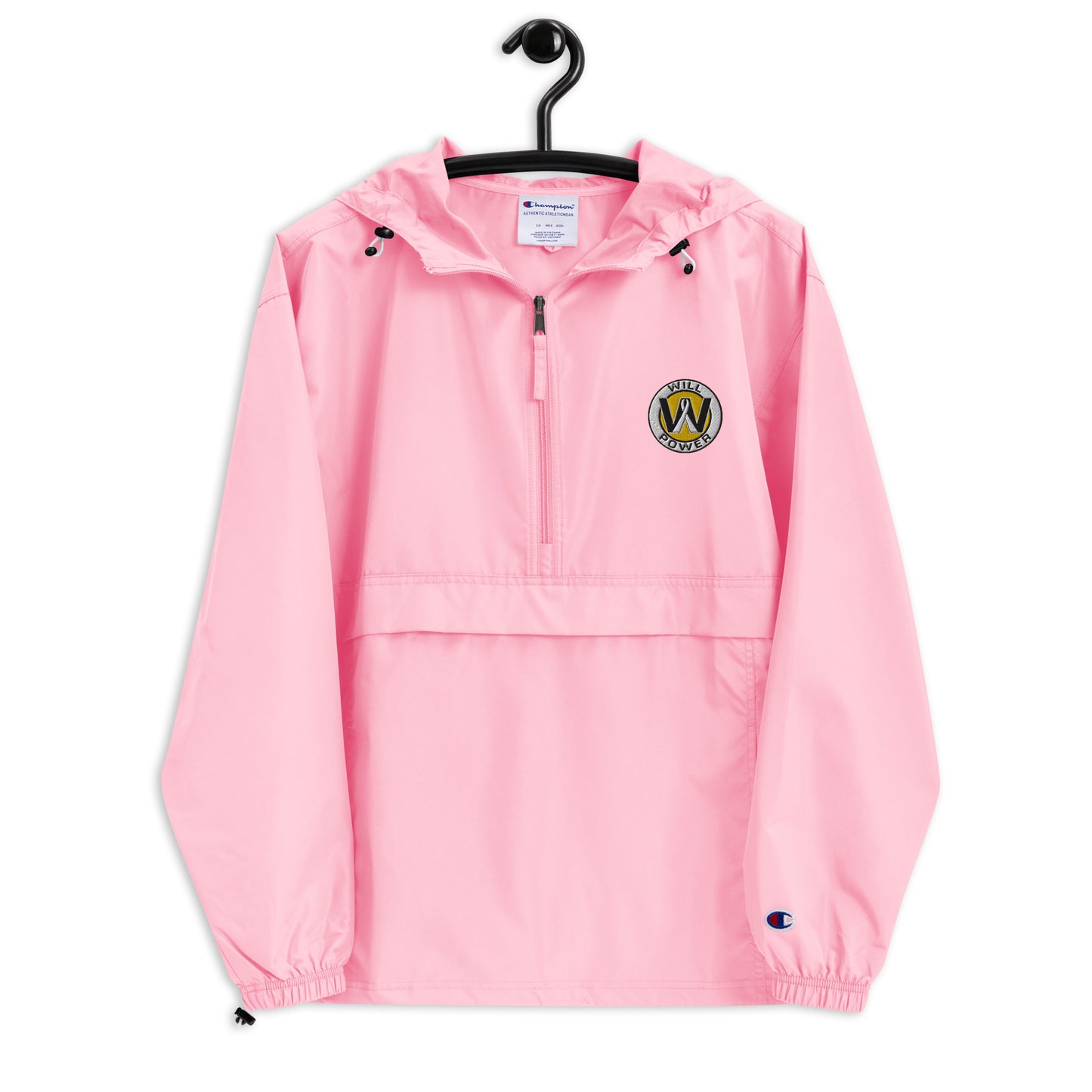 Champion Packable Jacket- Embroidered Will Power Logo
