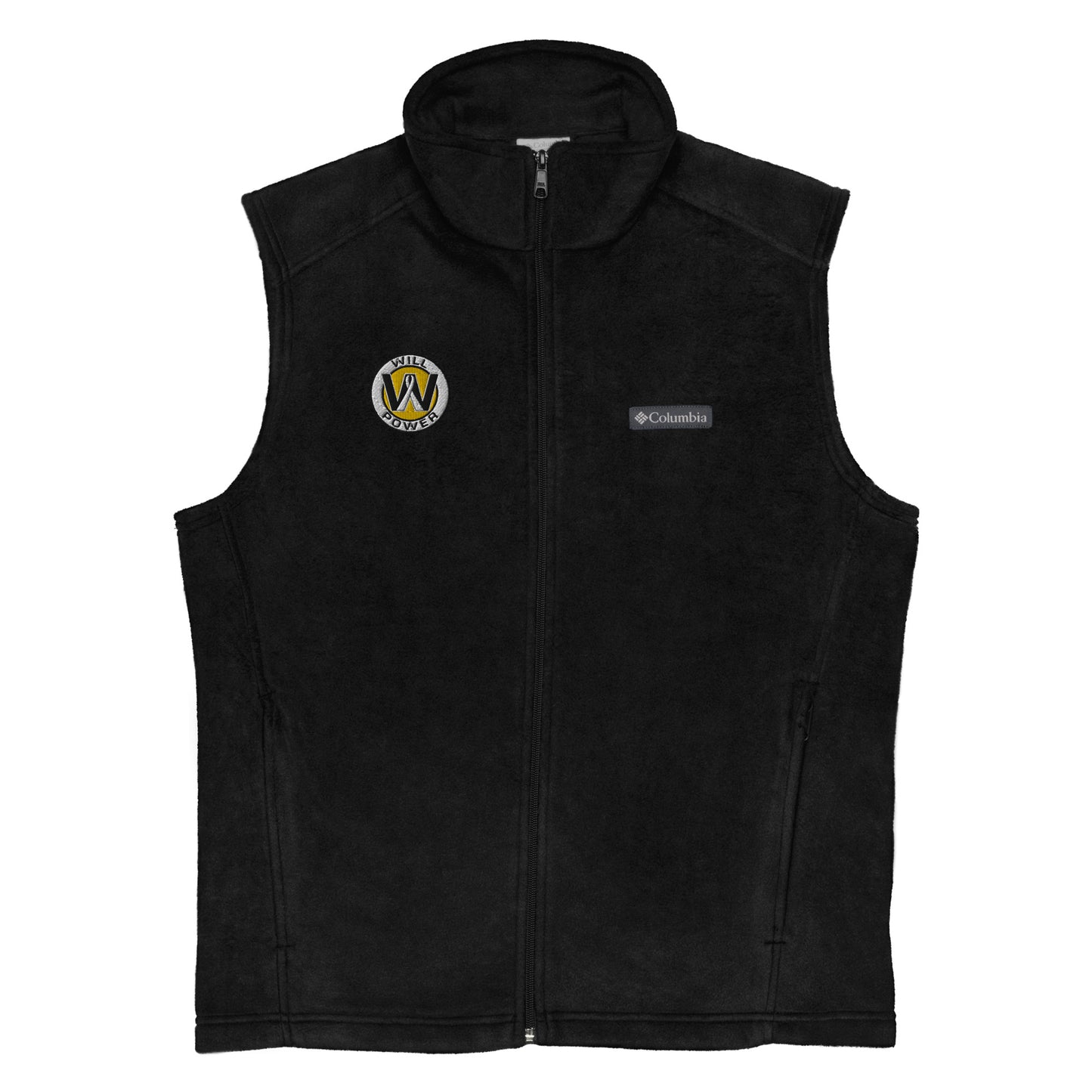 Men’s Columbia Fleece Vest- Embroidered Will Power Logo