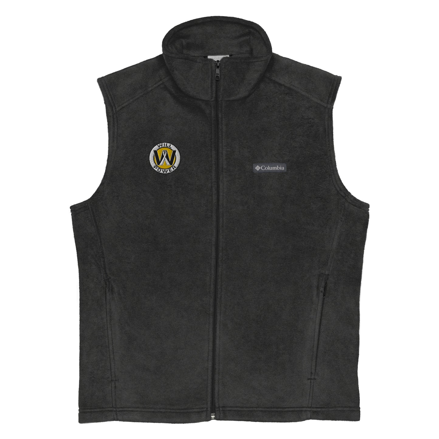Men’s Columbia Fleece Vest- Embroidered Will Power Logo