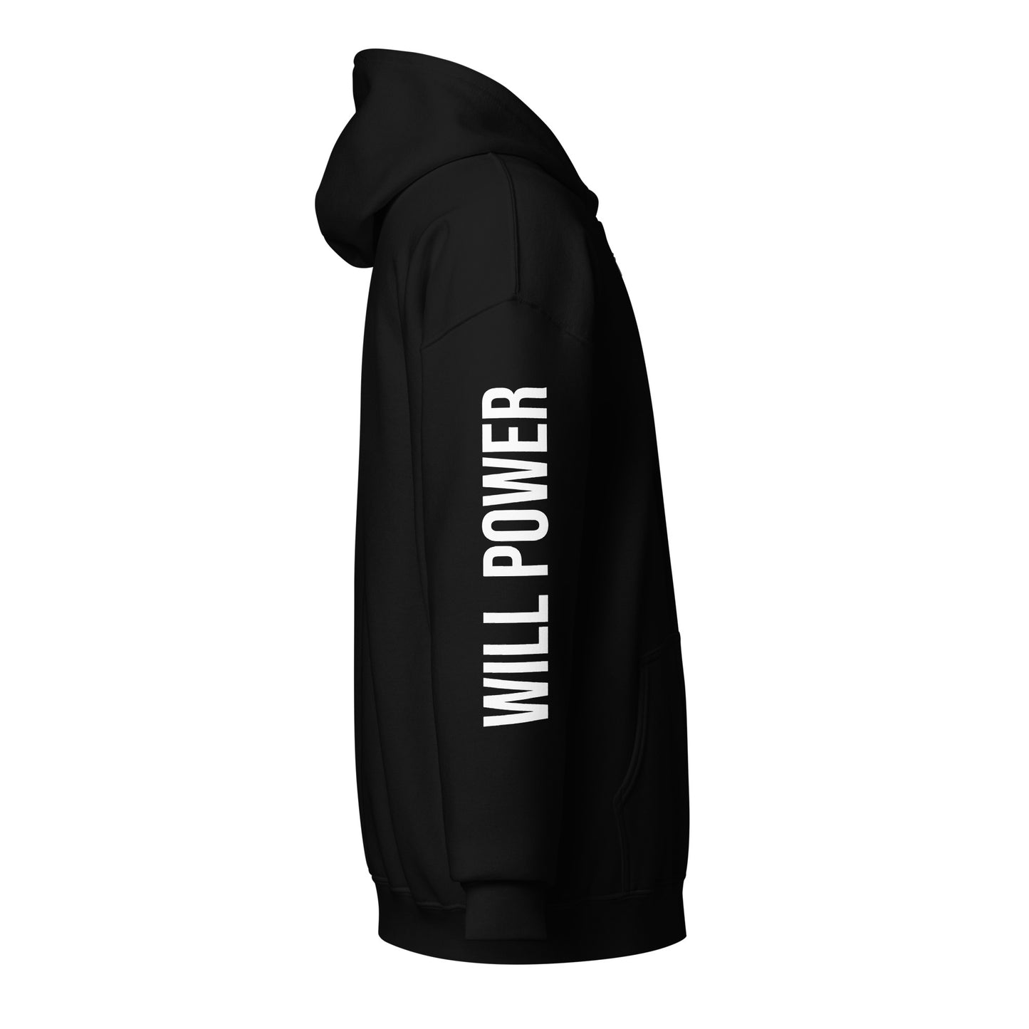 Unisex Zip Up- Small Will Power Logo