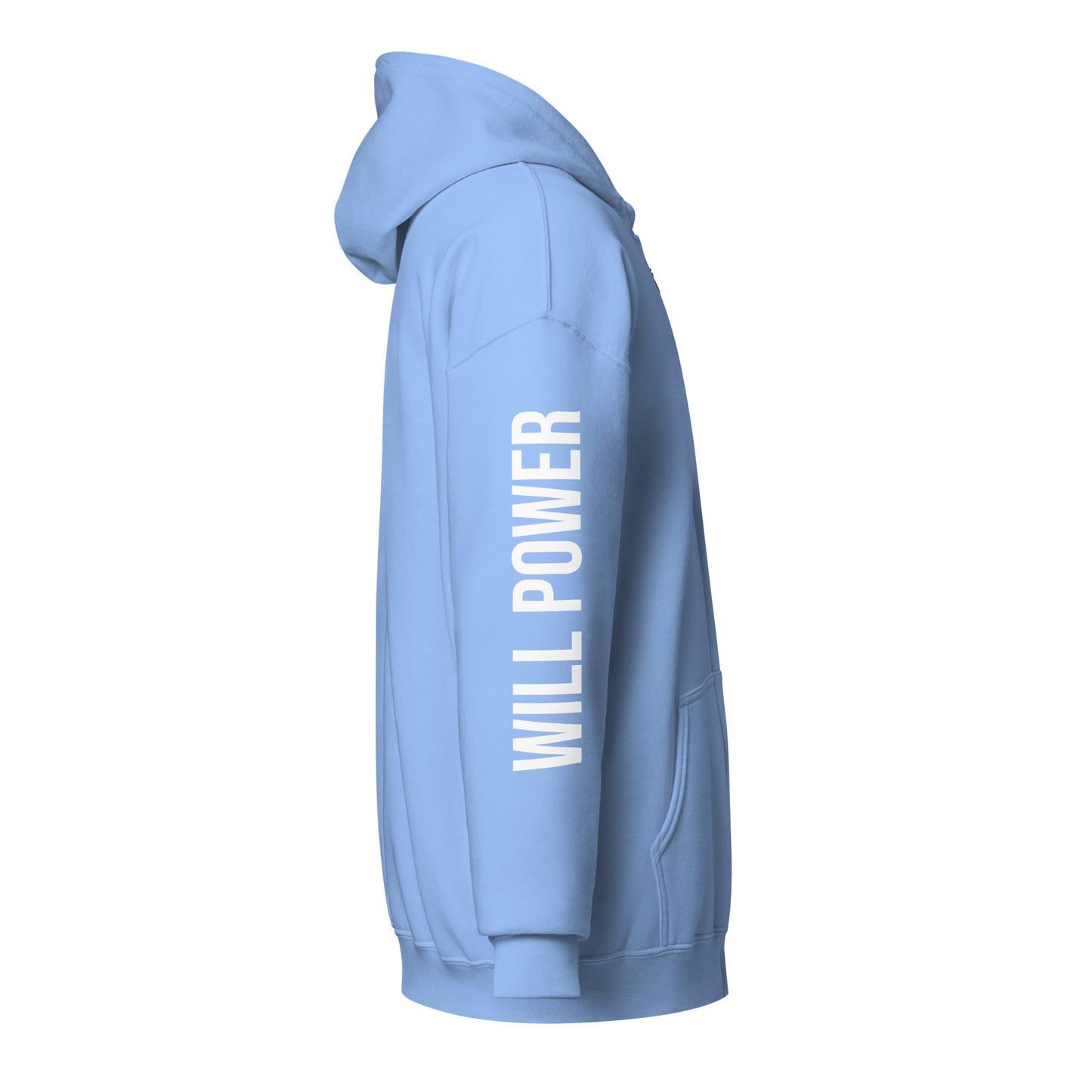 Unisex Zip Up- Small Will Power Logo