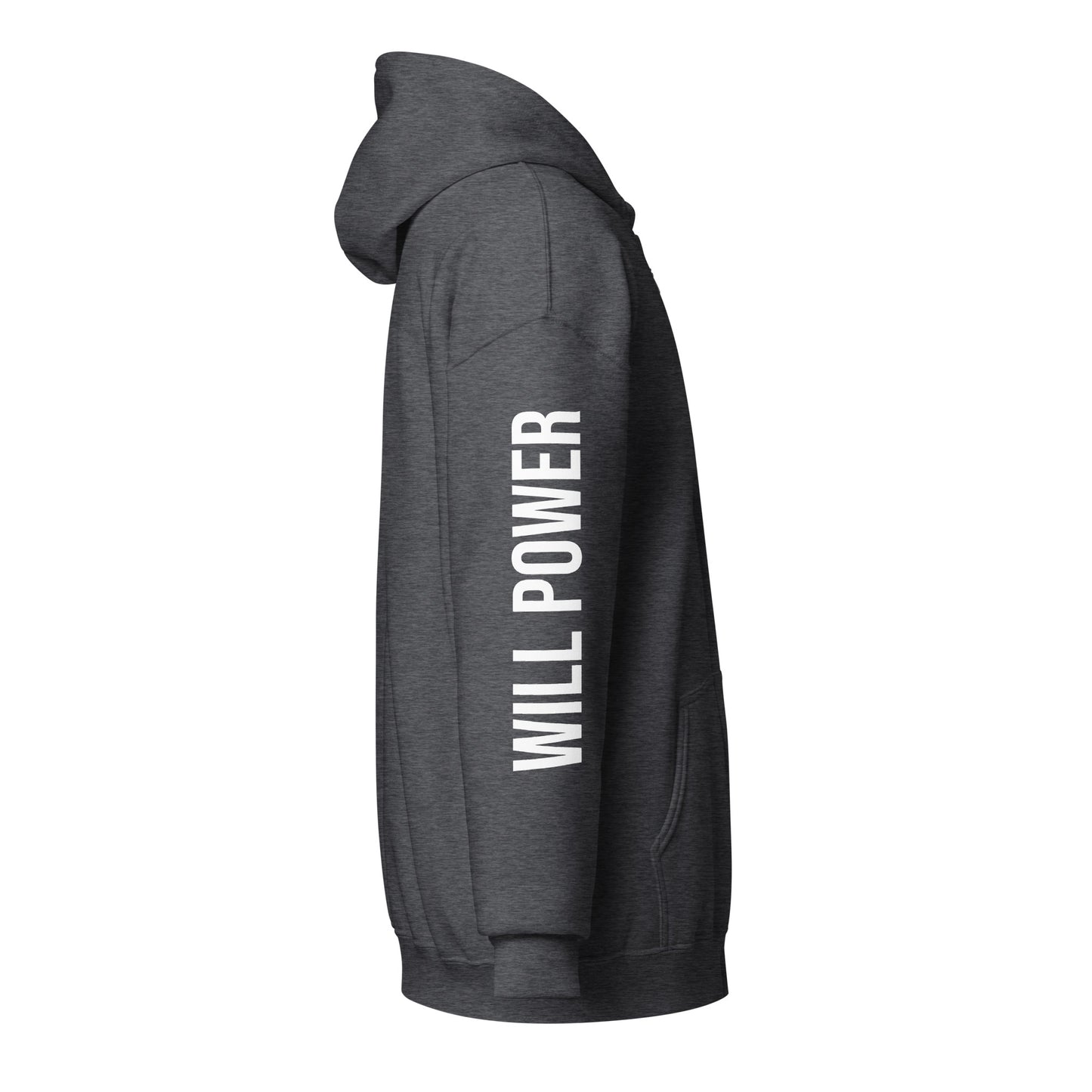 Unisex Zip Up- Small Will Power Logo