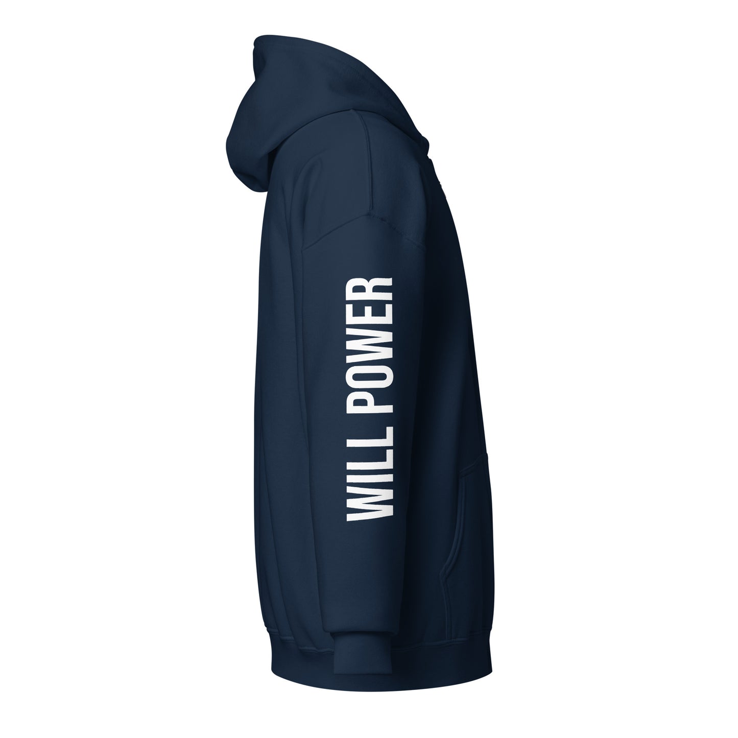 Unisex Zip Up- Small Will Power Logo