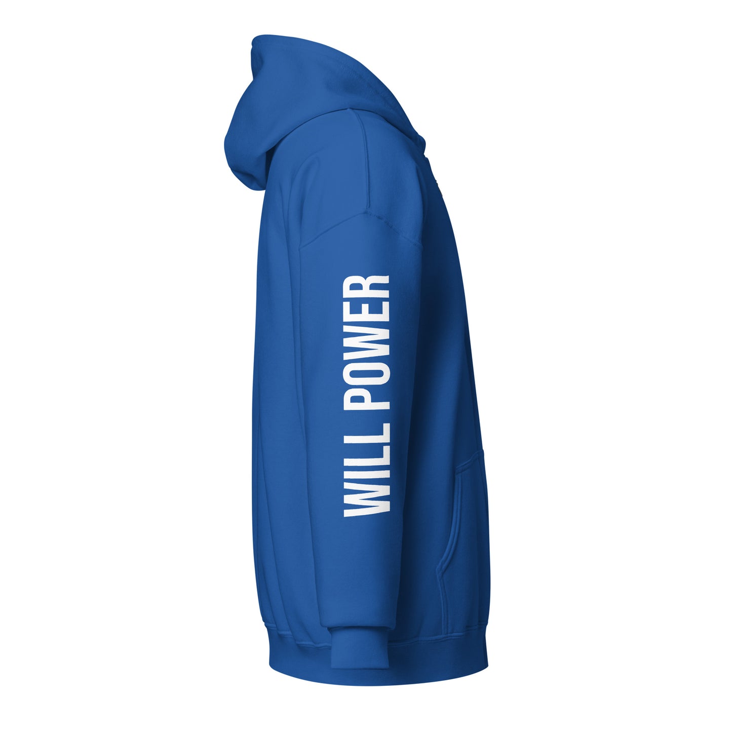 Unisex Zip Up- Small Will Power Logo