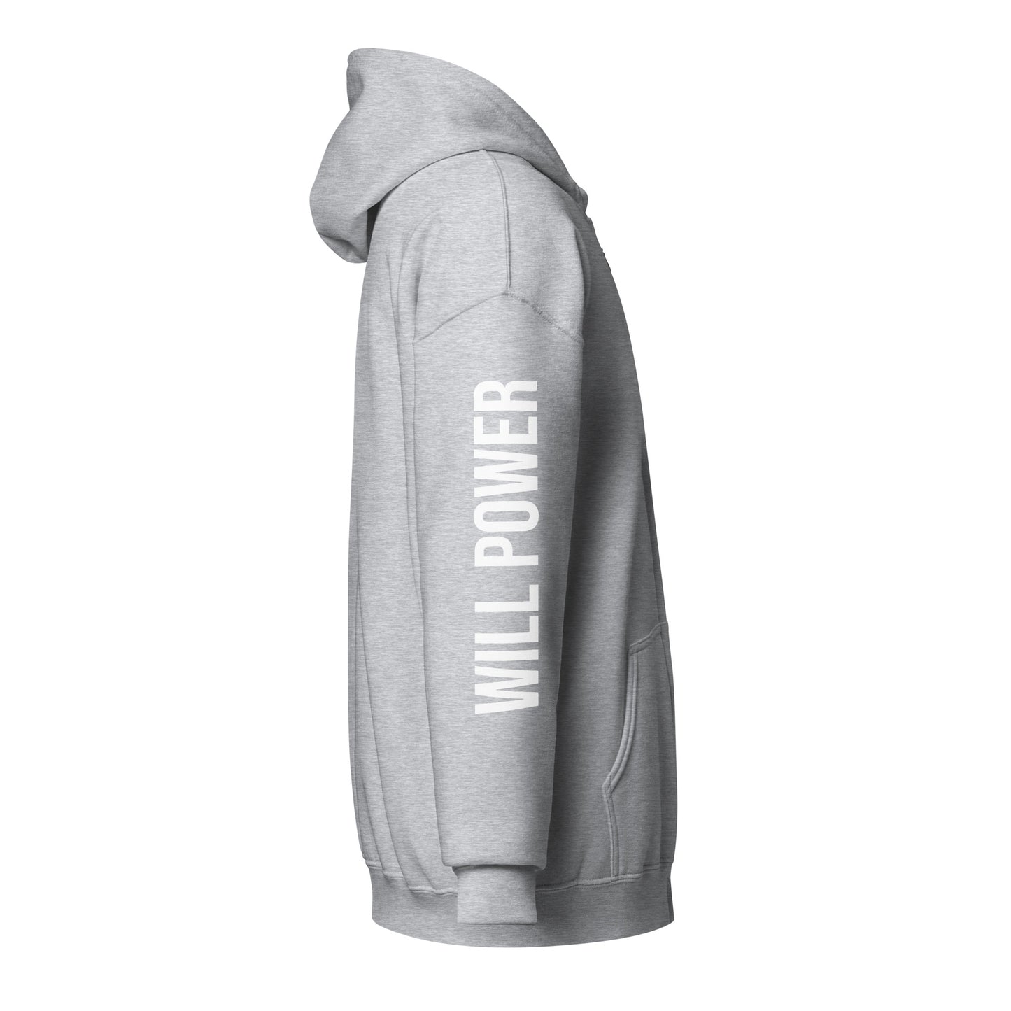 Unisex Zip Up- Small Will Power Logo