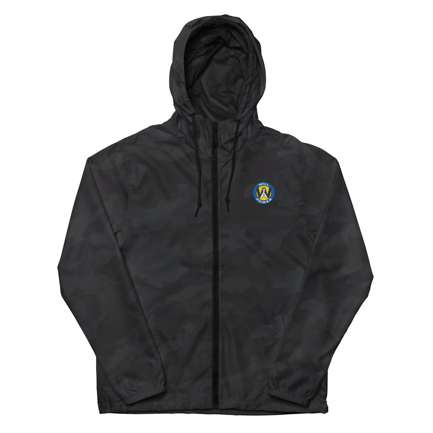 Unisex Lightweight Zip Up Windbreaker- Will Power Logo