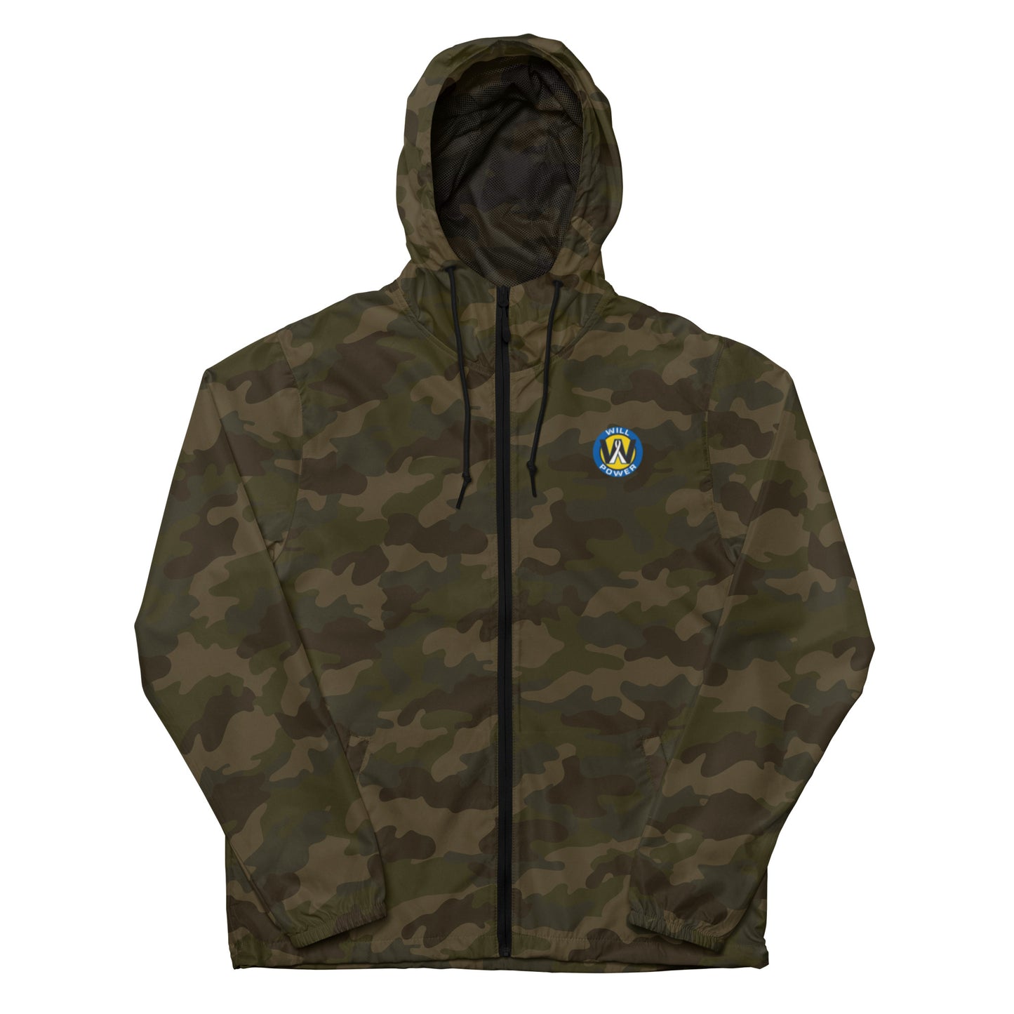 Unisex Lightweight Zip Up Windbreaker- Will Power Logo