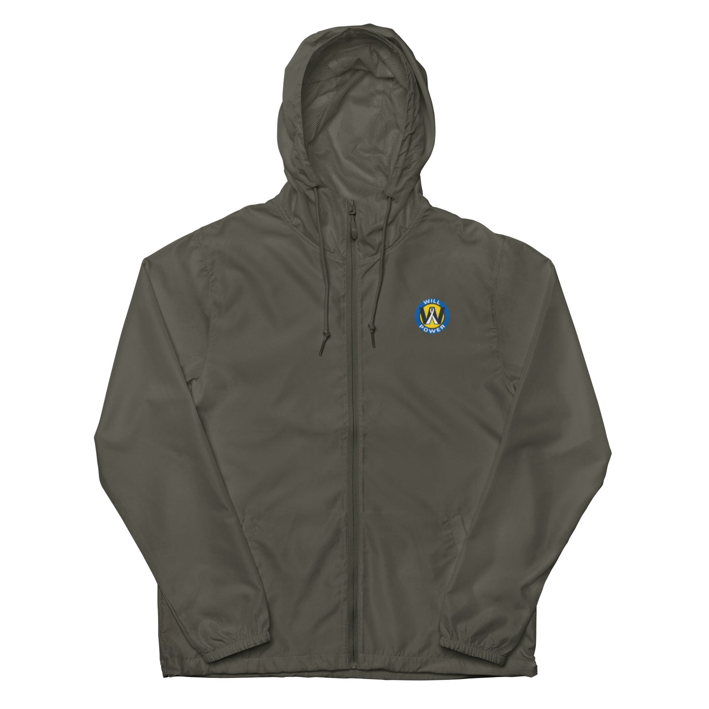 Unisex Lightweight Zip Up Windbreaker- Will Power Logo