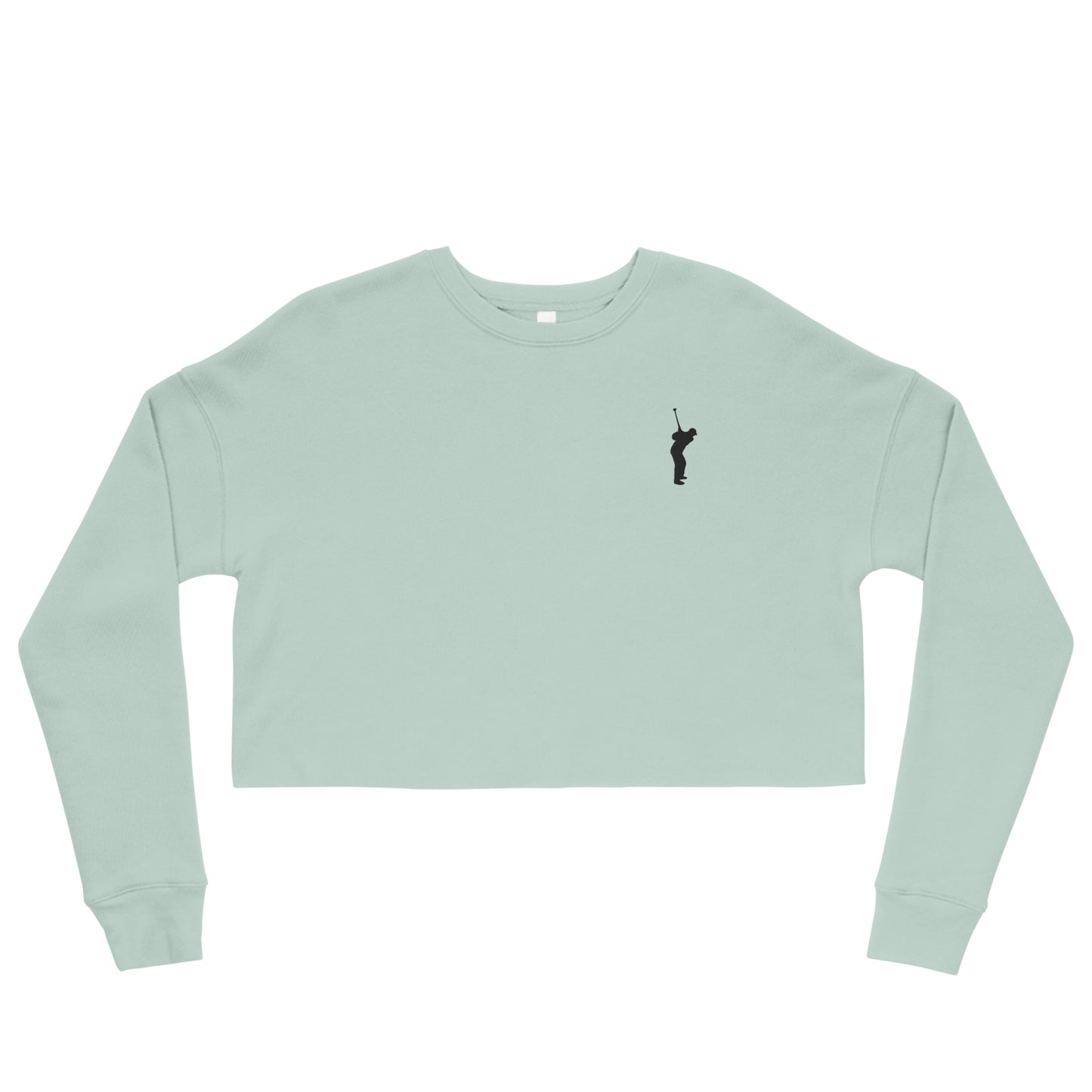 Crop Sweatshirt- Black Silhouette