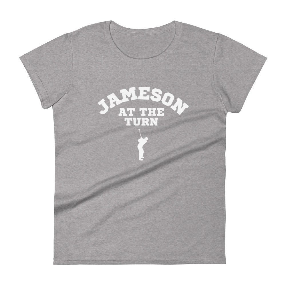 Women's Short Sleeve T-shirt- Jameson at the Turn