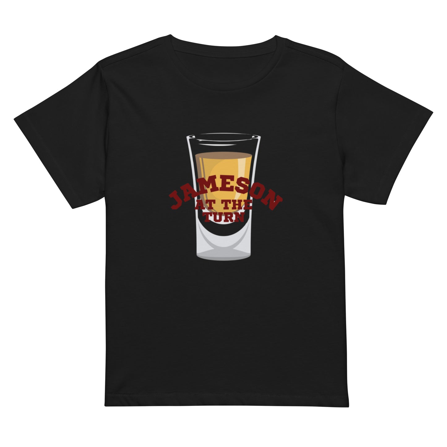 Women’s High-Waisted T-shirt- Jameson at the Turn