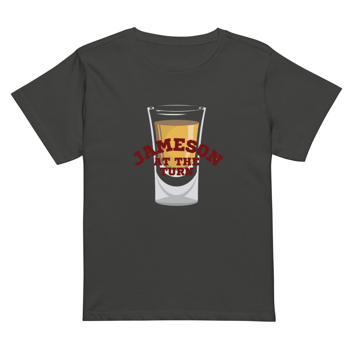 Women’s High-Waisted T-shirt- Jameson at the Turn