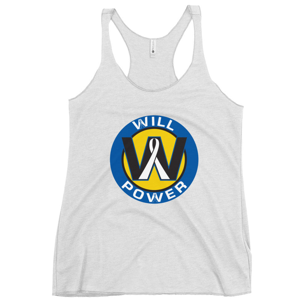 Women's Racerback Tank- Will Power Logo
