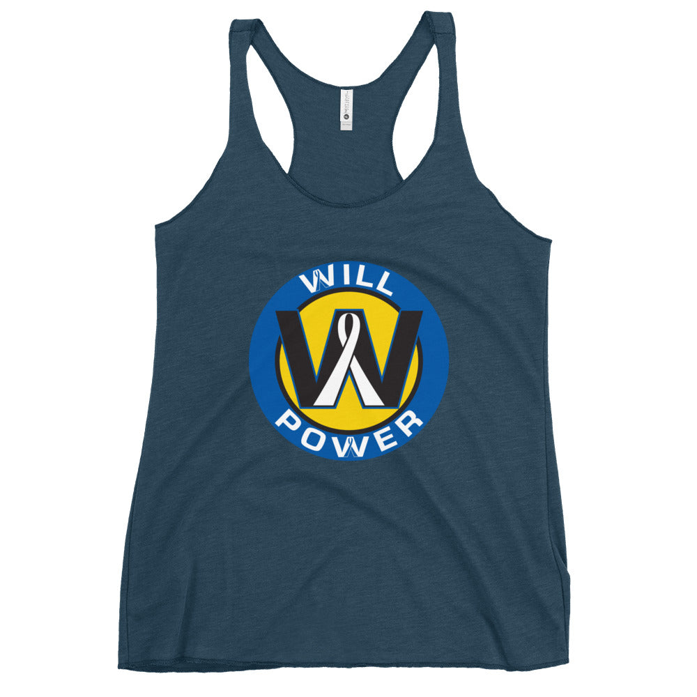 Women's Racerback Tank- Will Power Logo