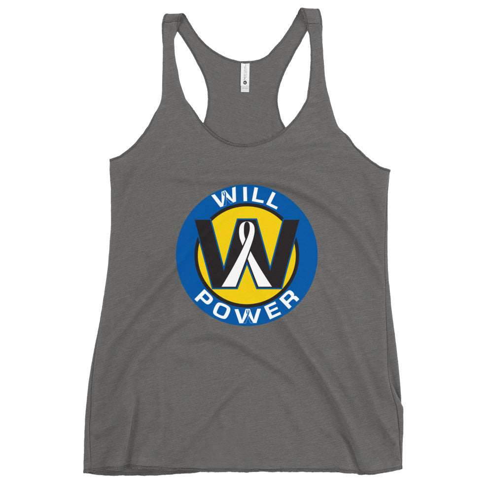 Women's Racerback Tank- Will Power Logo