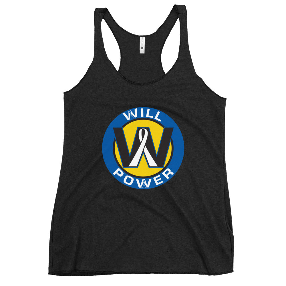 Women's Racerback Tank- Will Power Logo
