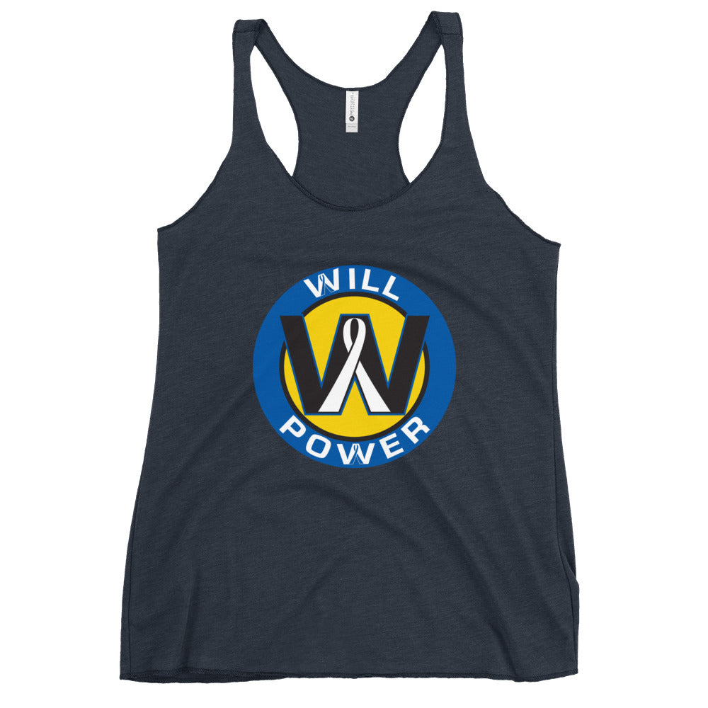 Women's Racerback Tank- Will Power Logo