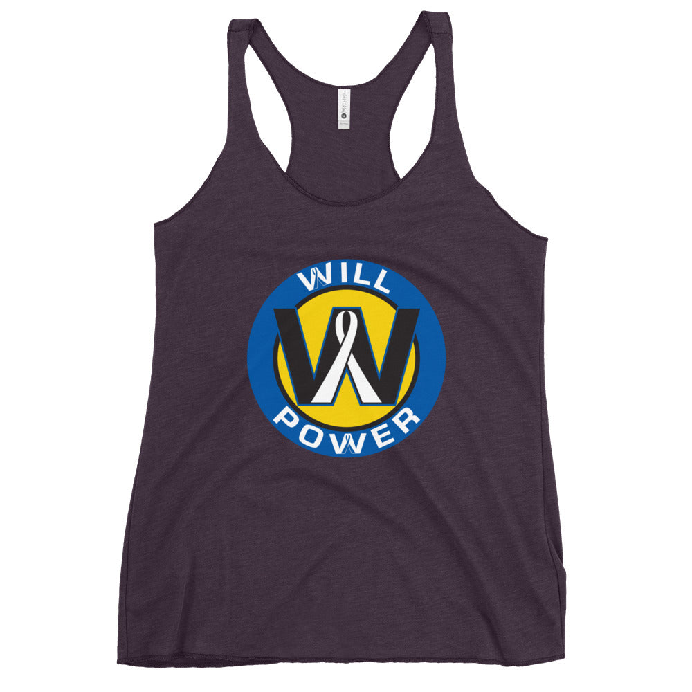 Women's Racerback Tank- Will Power Logo