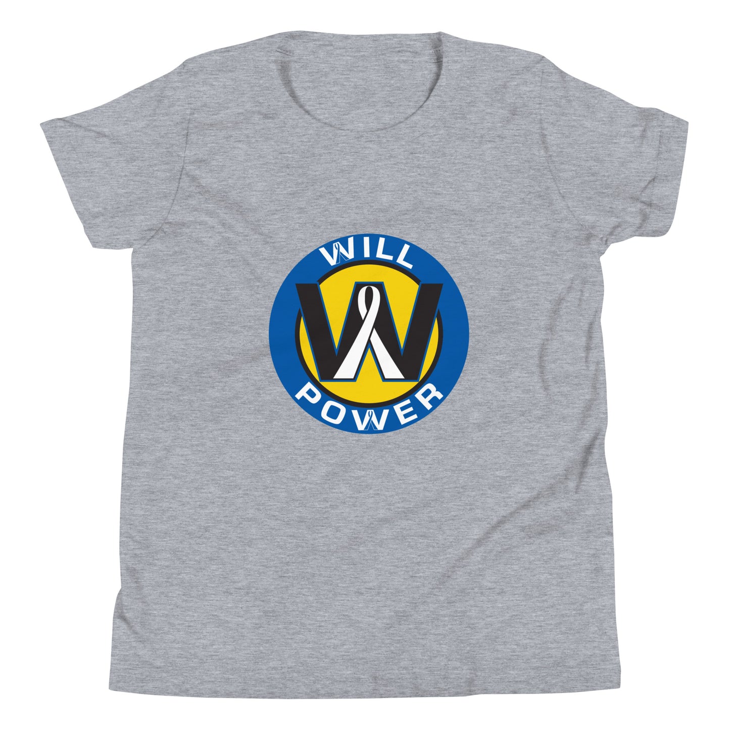 Youth Short Sleeve T-Shirt- Large Will Power Logo