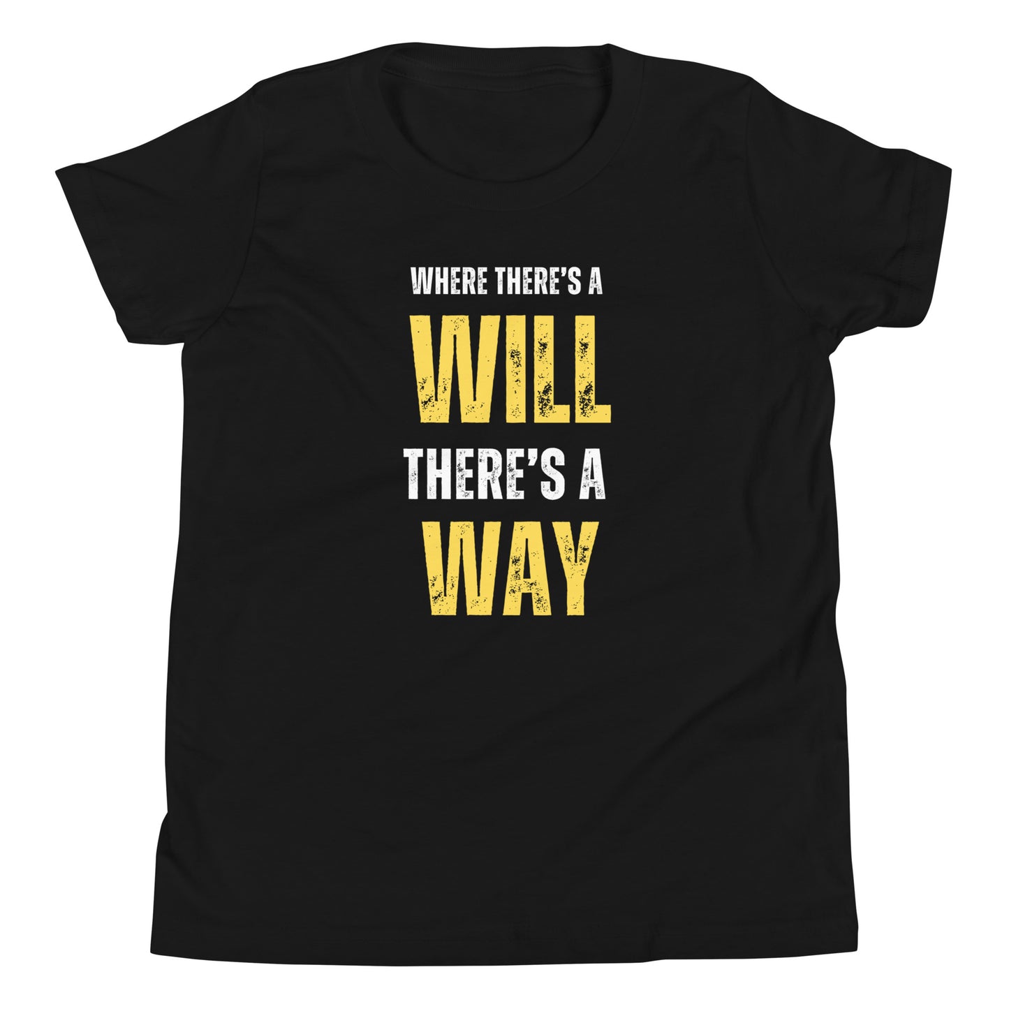 Youth Short Sleeve T-Shirt- Where There's a Will Dark