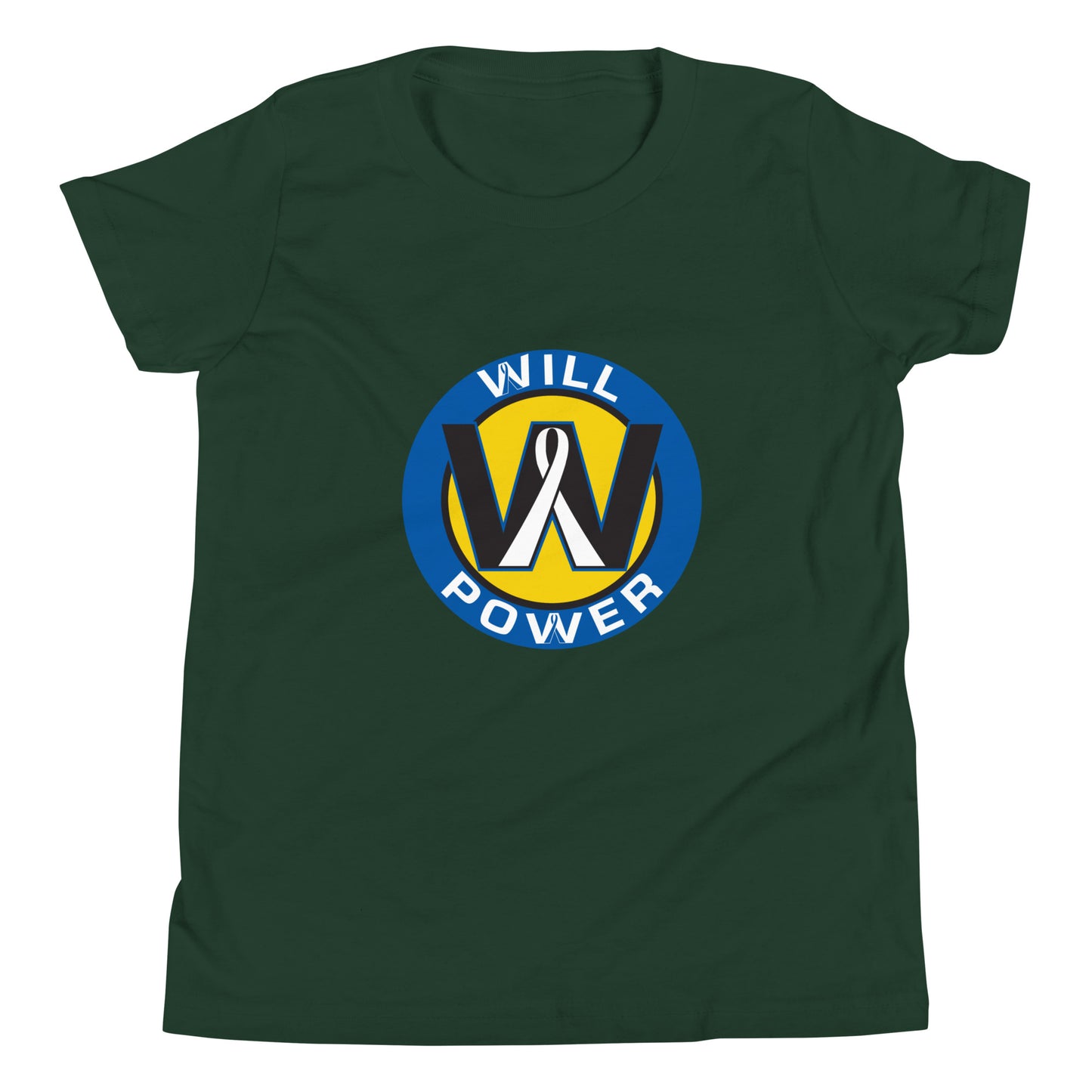 Youth Short Sleeve T-Shirt- Large Will Power Logo