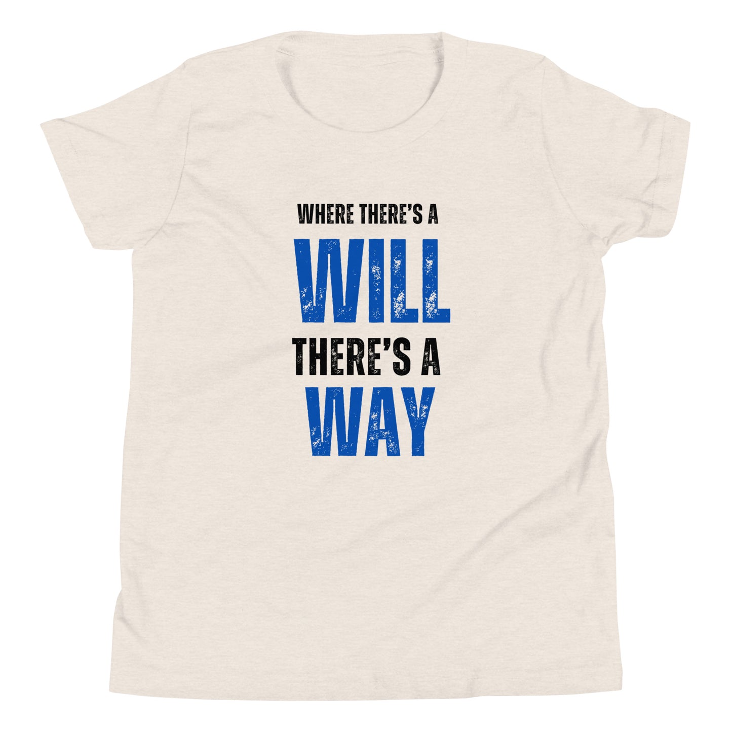 Youth Short Sleeve T-Shirt- Where There's a Will Light