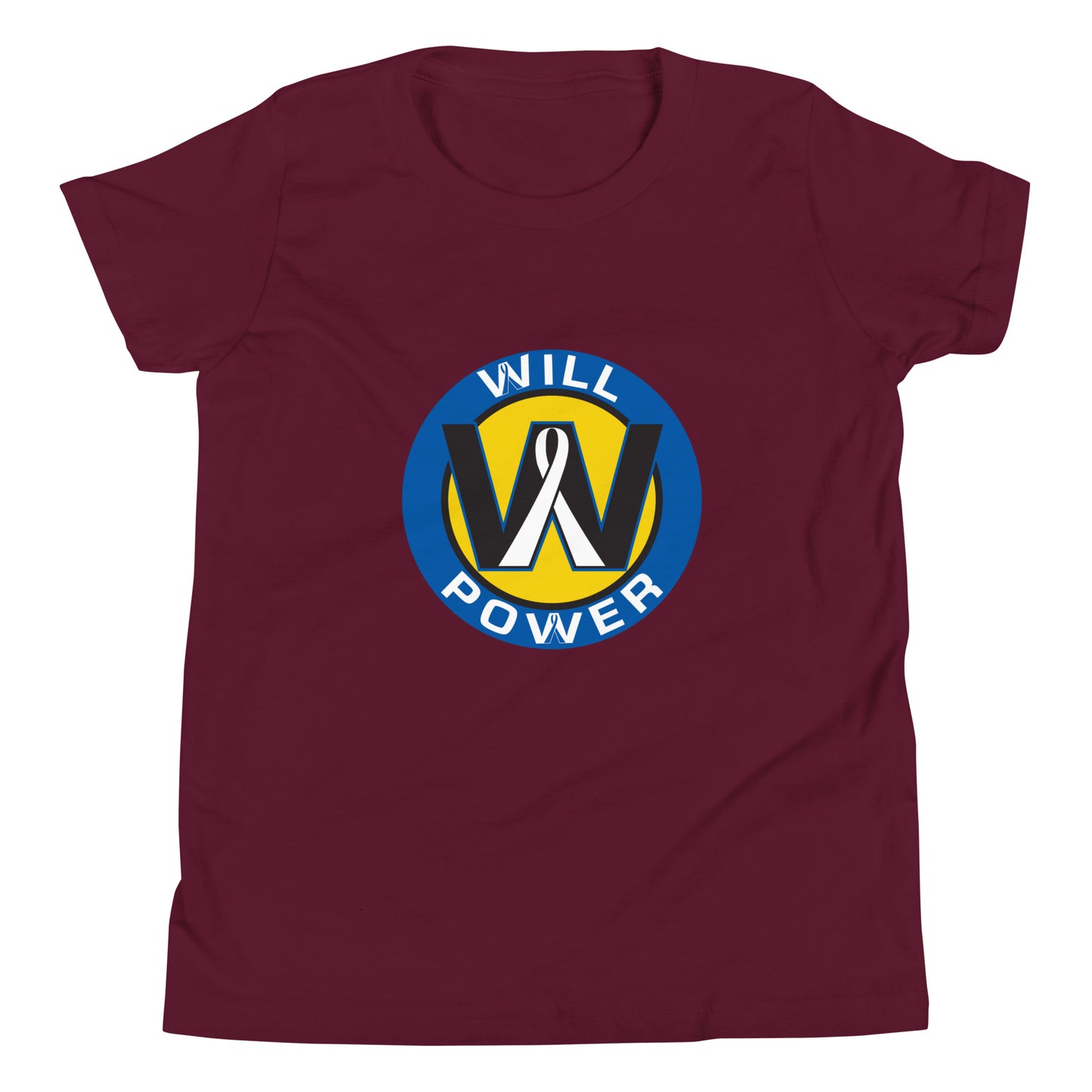 Youth Short Sleeve T-Shirt- Large Will Power Logo