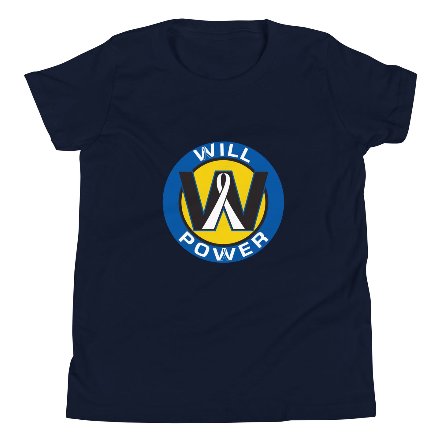Youth Short Sleeve T-Shirt- Large Will Power Logo