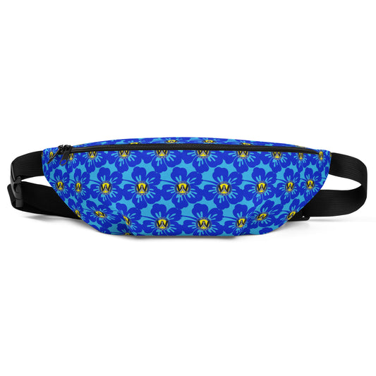 Blue Fanny Pack- Will Power Flower Logo